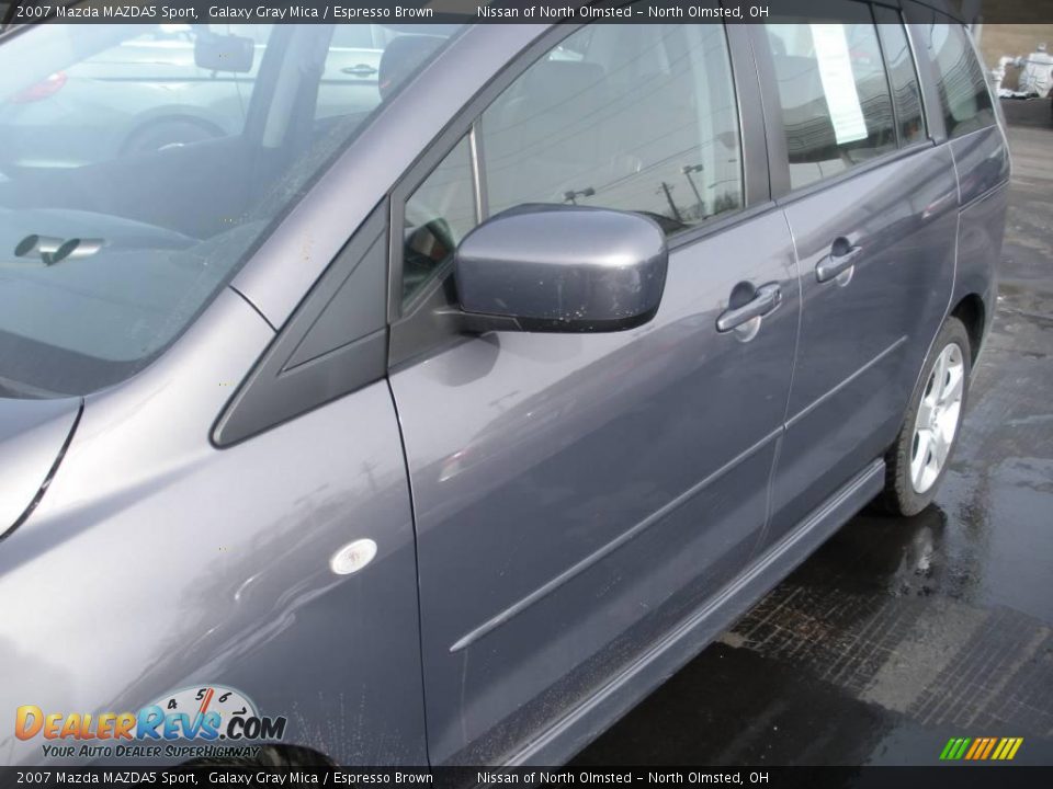 2007 Mazda MAZDA5 Sport Galaxy Gray Mica / Espresso Brown Photo #8
