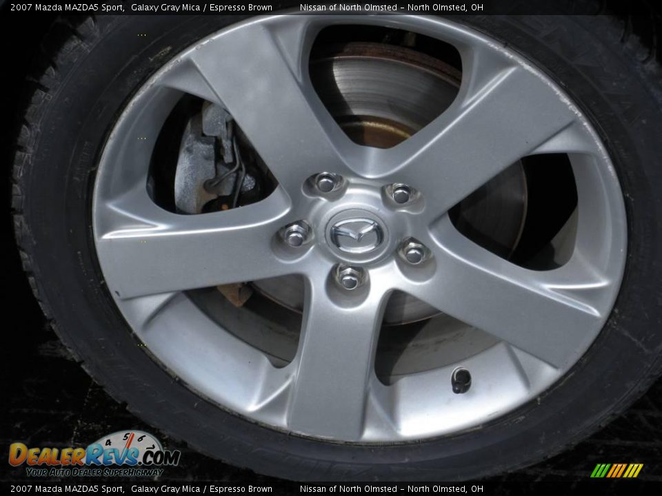 2007 Mazda MAZDA5 Sport Galaxy Gray Mica / Espresso Brown Photo #9