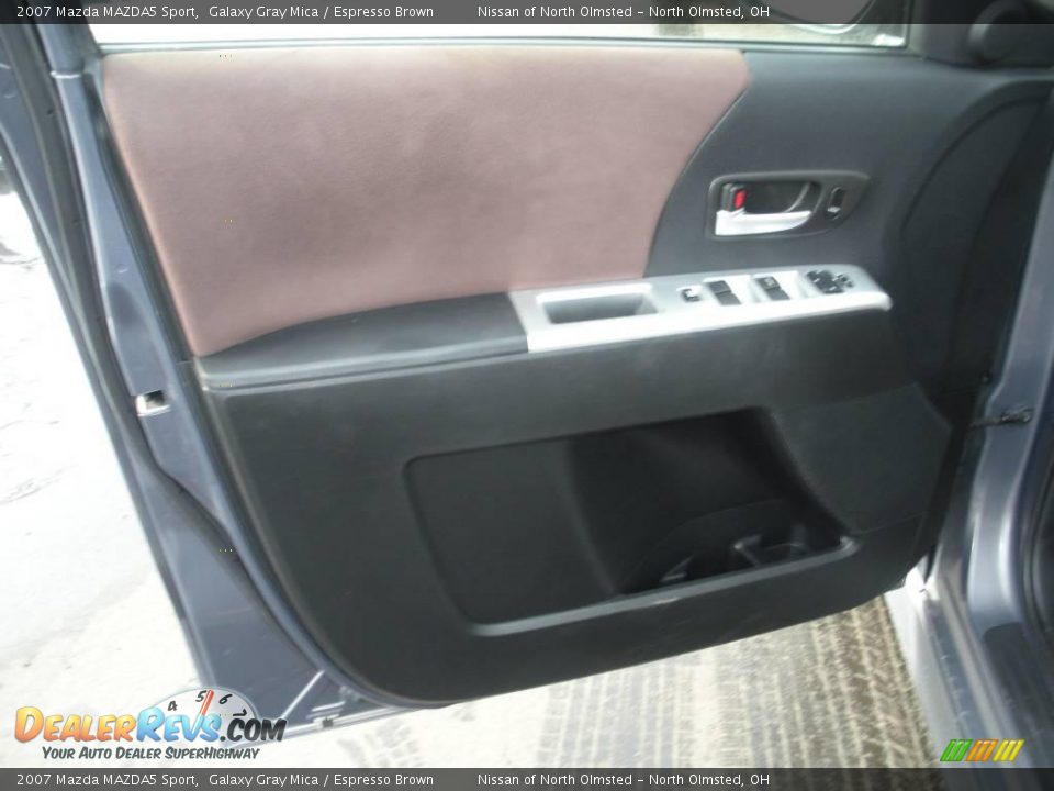 2007 Mazda MAZDA5 Sport Galaxy Gray Mica / Espresso Brown Photo #10
