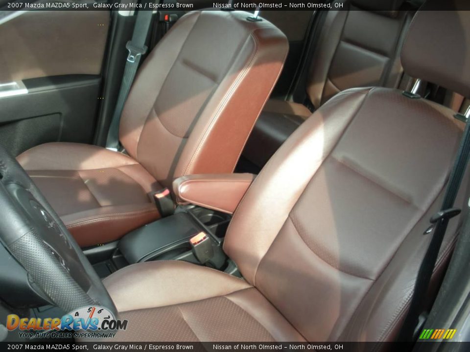 2007 Mazda MAZDA5 Sport Galaxy Gray Mica / Espresso Brown Photo #12