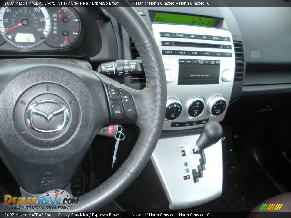 2007 Mazda MAZDA5 Sport Galaxy Gray Mica / Espresso Brown Photo #13