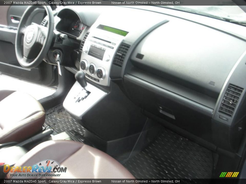 2007 Mazda MAZDA5 Sport Galaxy Gray Mica / Espresso Brown Photo #15