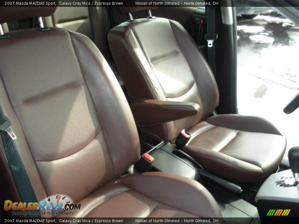 2007 Mazda MAZDA5 Sport Galaxy Gray Mica / Espresso Brown Photo #16