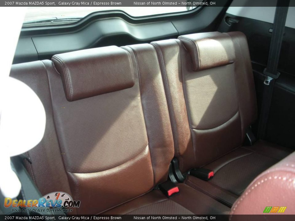 2007 Mazda MAZDA5 Sport Galaxy Gray Mica / Espresso Brown Photo #18