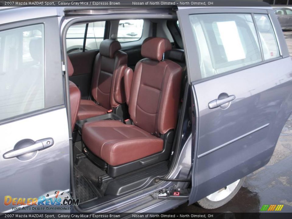 2007 Mazda MAZDA5 Sport Galaxy Gray Mica / Espresso Brown Photo #22