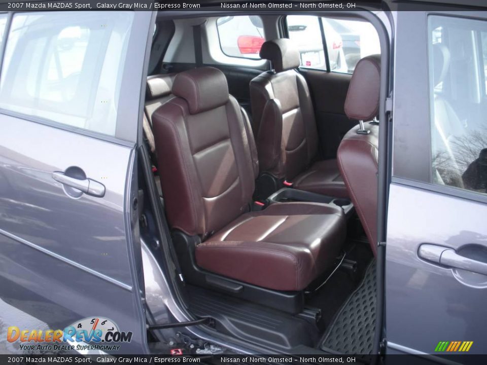 2007 Mazda MAZDA5 Sport Galaxy Gray Mica / Espresso Brown Photo #23