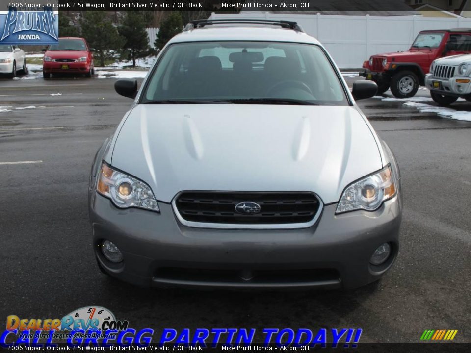 2006 Subaru Outback 2.5i Wagon Brilliant Silver Metallic / Off Black Photo #4