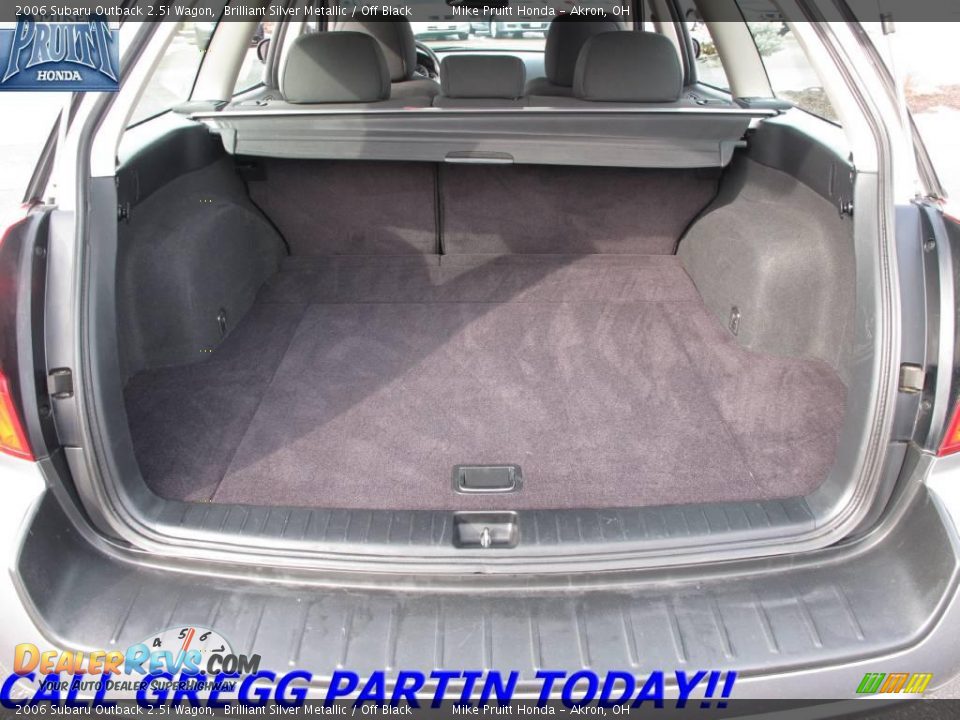 2006 Subaru Outback 2.5i Wagon Brilliant Silver Metallic / Off Black Photo #9