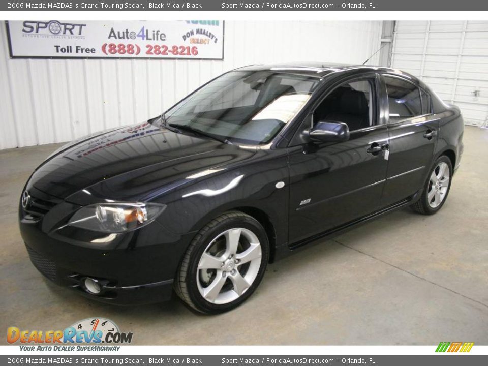 2006 Mazda MAZDA3 s Grand Touring Sedan Black Mica / Black Photo #4