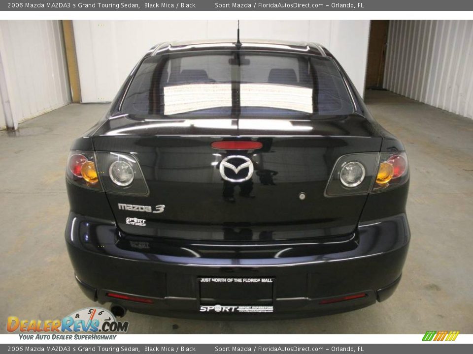 2006 Mazda MAZDA3 s Grand Touring Sedan Black Mica / Black Photo #6