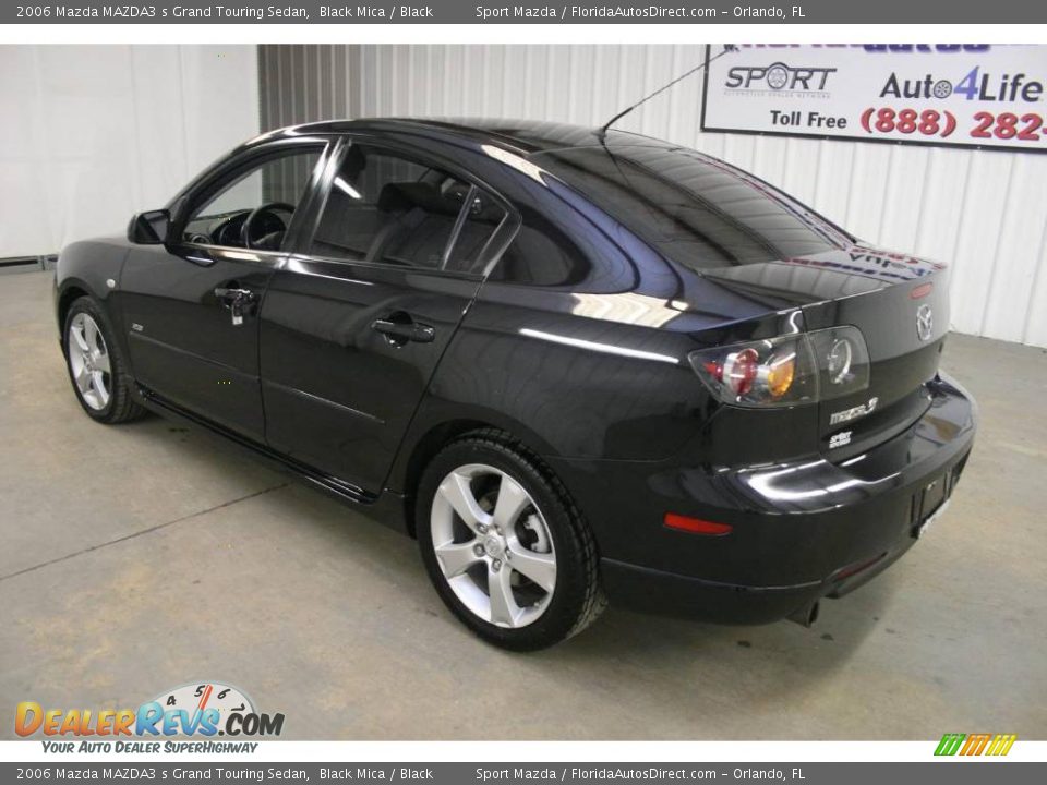 2006 Mazda MAZDA3 s Grand Touring Sedan Black Mica / Black Photo #7