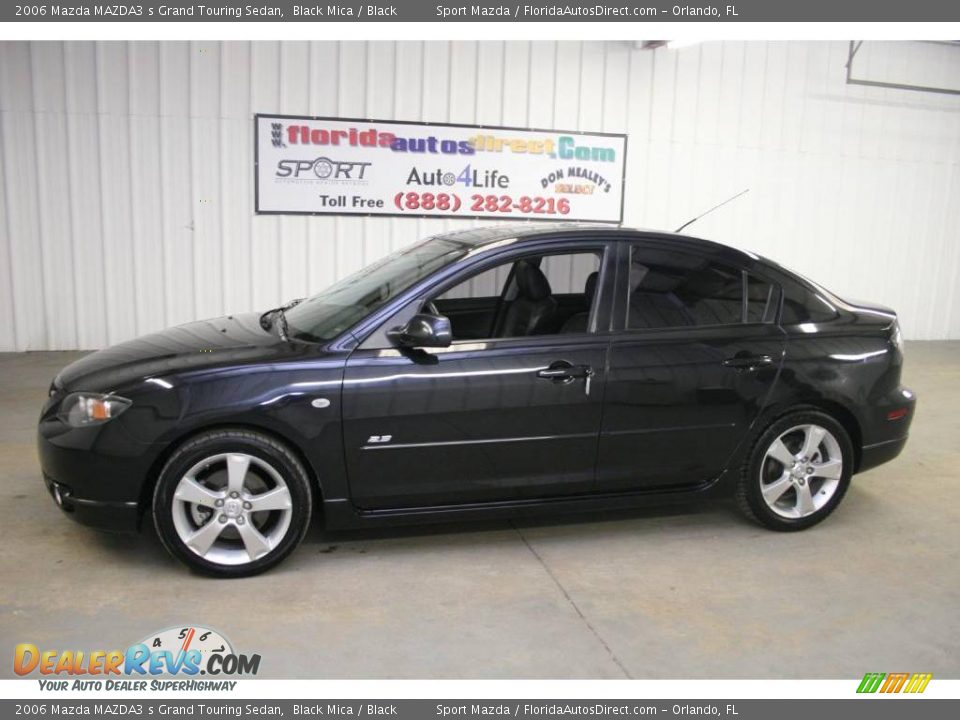 2006 Mazda MAZDA3 s Grand Touring Sedan Black Mica / Black Photo #8