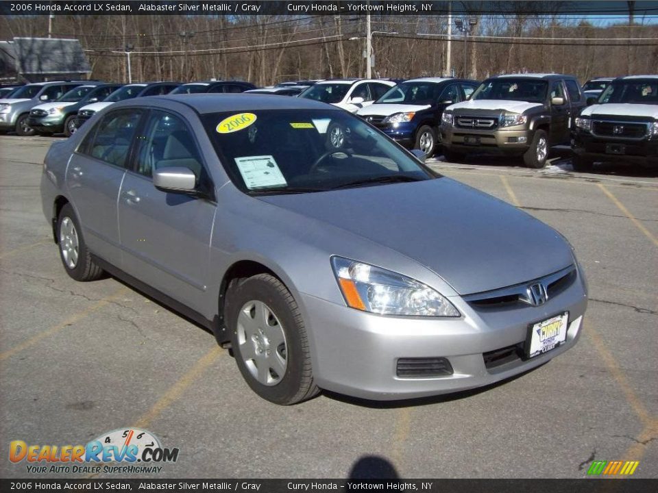 2006 Honda Accord LX Sedan Alabaster Silver Metallic / Gray Photo #1
