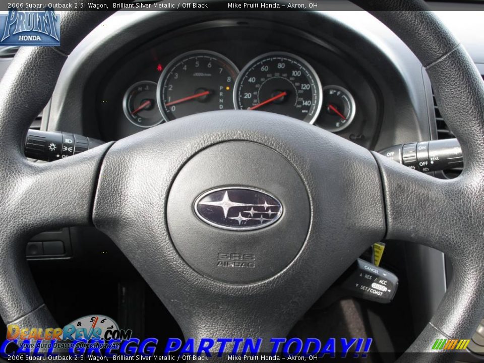 2006 Subaru Outback 2.5i Wagon Brilliant Silver Metallic / Off Black Photo #17