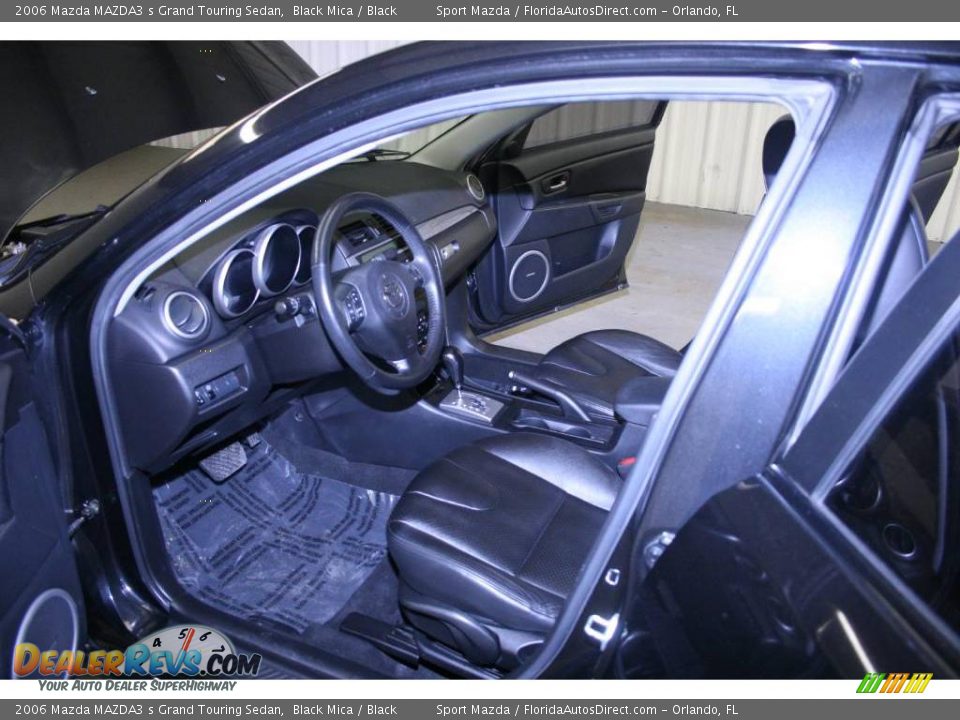 2006 Mazda MAZDA3 s Grand Touring Sedan Black Mica / Black Photo #14