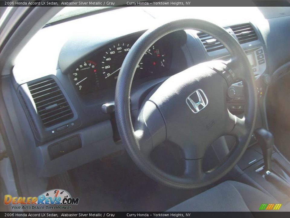 2006 Honda Accord LX Sedan Alabaster Silver Metallic / Gray Photo #6