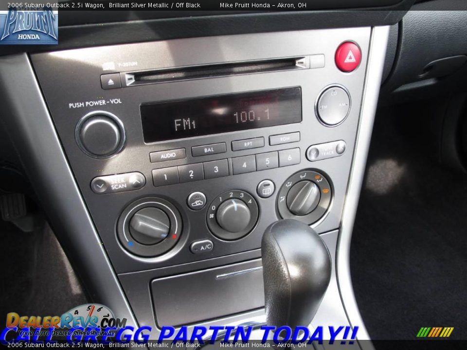 2006 Subaru Outback 2.5i Wagon Brilliant Silver Metallic / Off Black Photo #21