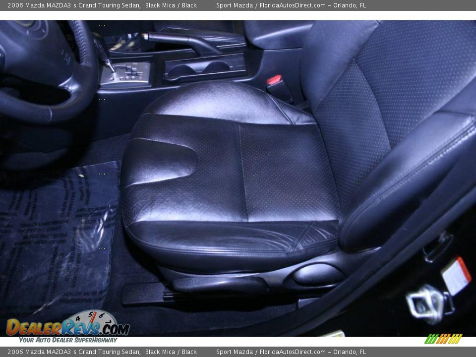 2006 Mazda MAZDA3 s Grand Touring Sedan Black Mica / Black Photo #16