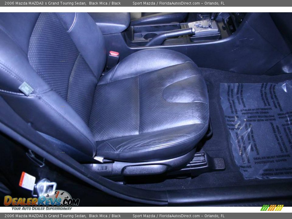 2006 Mazda MAZDA3 s Grand Touring Sedan Black Mica / Black Photo #19