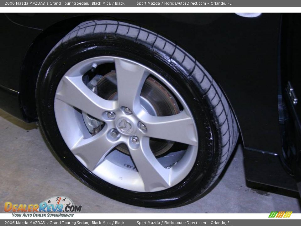2006 Mazda MAZDA3 s Grand Touring Sedan Black Mica / Black Photo #28