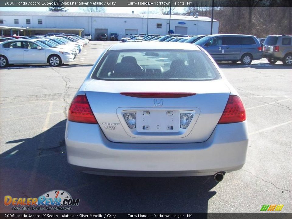 2006 Honda Accord LX Sedan Alabaster Silver Metallic / Gray Photo #23