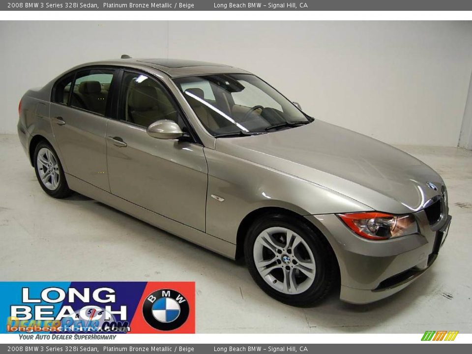 2008 BMW 3 Series 328i Sedan Platinum Bronze Metallic / Beige Photo #1