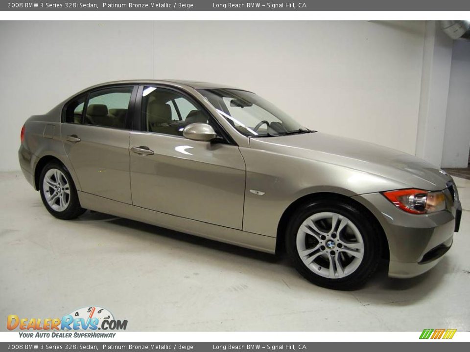 2008 BMW 3 Series 328i Sedan Platinum Bronze Metallic / Beige Photo #2