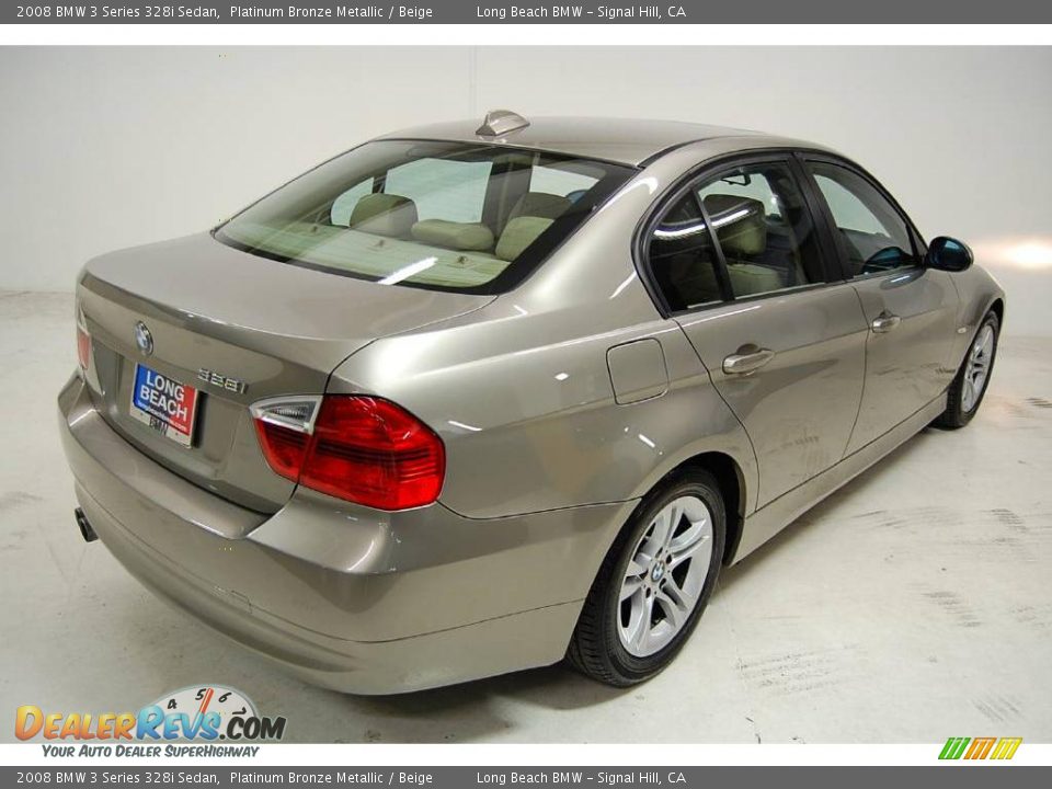 2008 BMW 3 Series 328i Sedan Platinum Bronze Metallic / Beige Photo #6