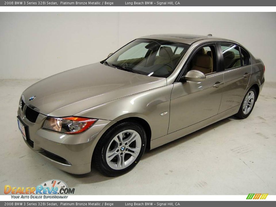 2008 BMW 3 Series 328i Sedan Platinum Bronze Metallic / Beige Photo #11