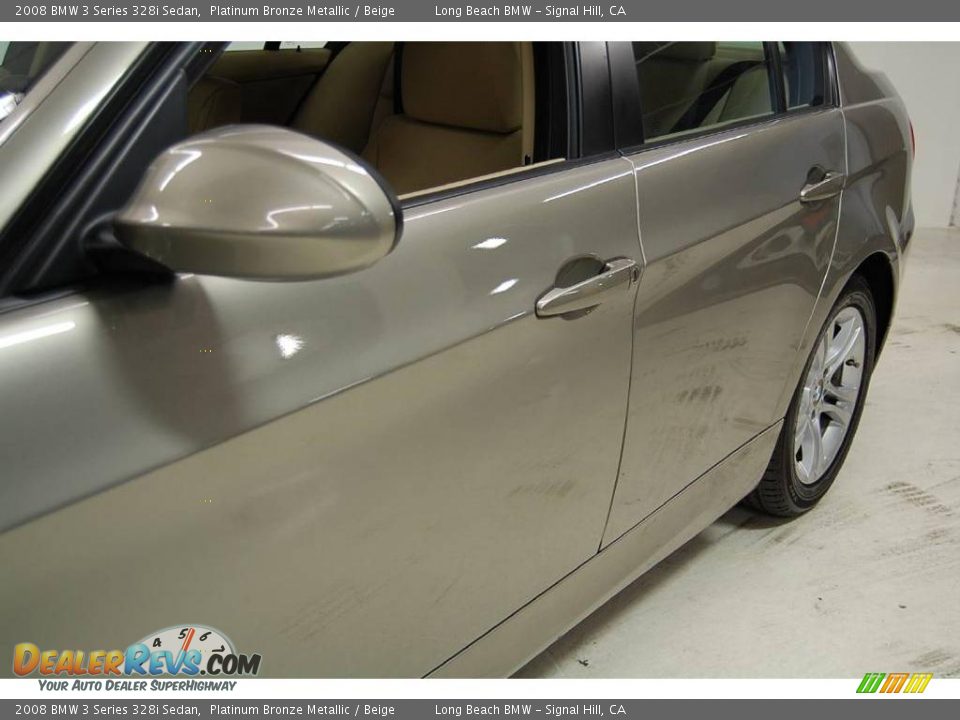 2008 BMW 3 Series 328i Sedan Platinum Bronze Metallic / Beige Photo #14