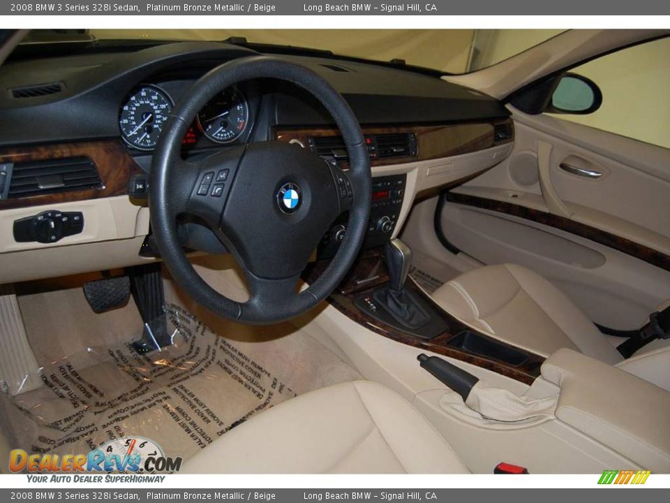 2008 BMW 3 Series 328i Sedan Platinum Bronze Metallic / Beige Photo #19