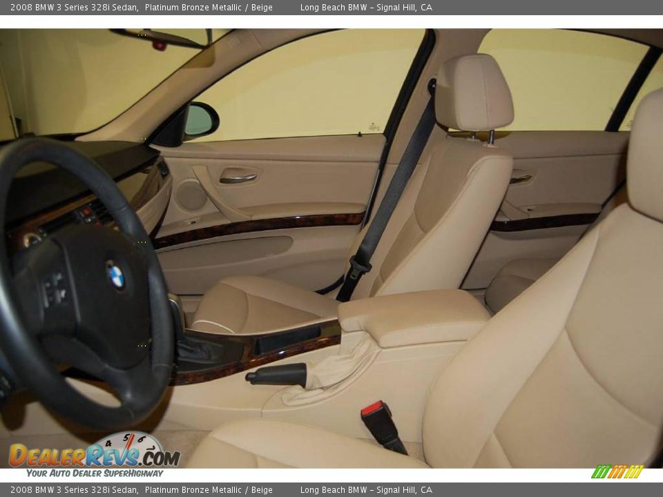 2008 BMW 3 Series 328i Sedan Platinum Bronze Metallic / Beige Photo #20