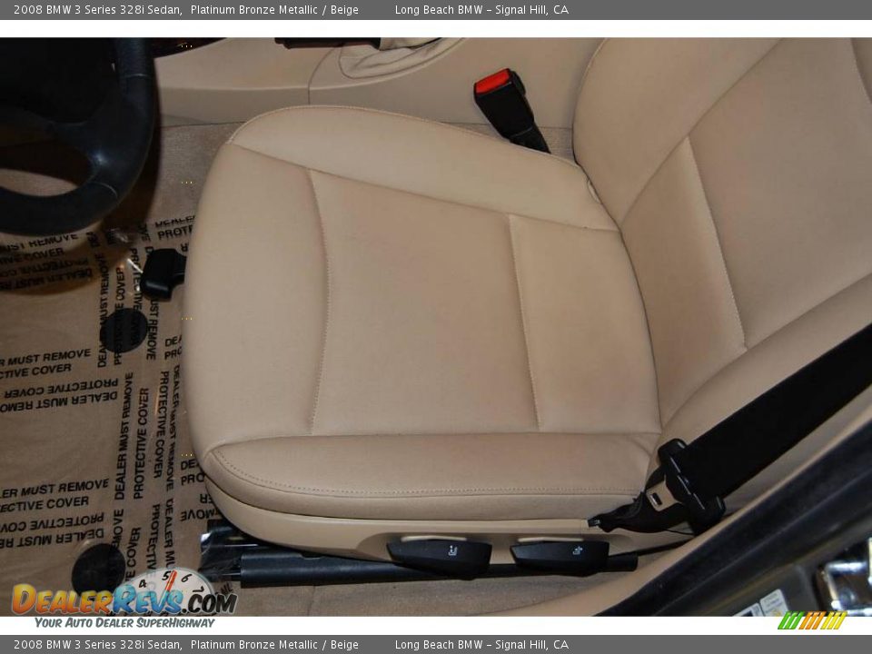2008 BMW 3 Series 328i Sedan Platinum Bronze Metallic / Beige Photo #22
