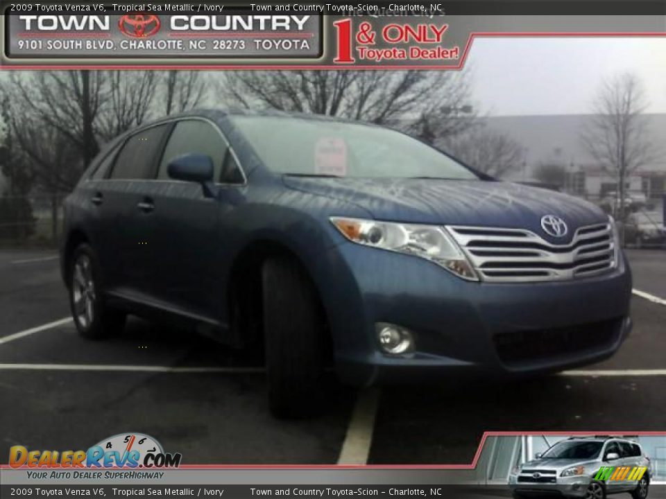 2009 Toyota Venza V6 Tropical Sea Metallic / Ivory Photo #1