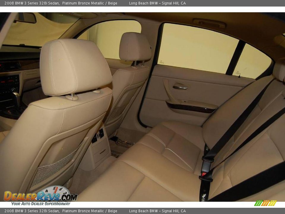 2008 BMW 3 Series 328i Sedan Platinum Bronze Metallic / Beige Photo #25