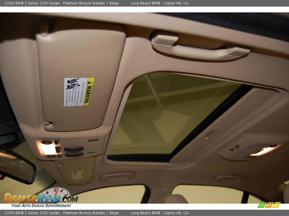 2008 BMW 3 Series 328i Sedan Platinum Bronze Metallic / Beige Photo #28