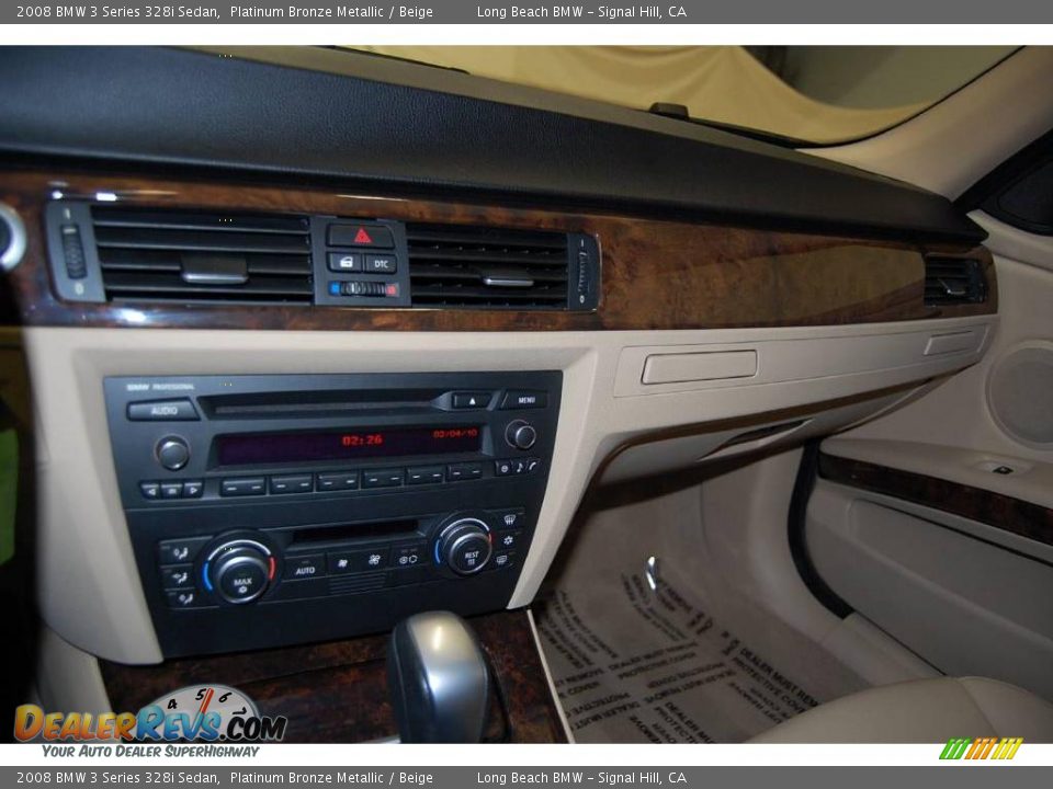 2008 BMW 3 Series 328i Sedan Platinum Bronze Metallic / Beige Photo #34