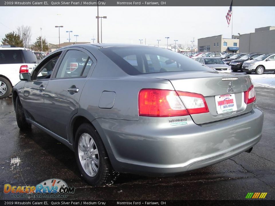 2009 Mitsubishi Galant ES Quick Silver Pearl / Medium Gray Photo #3