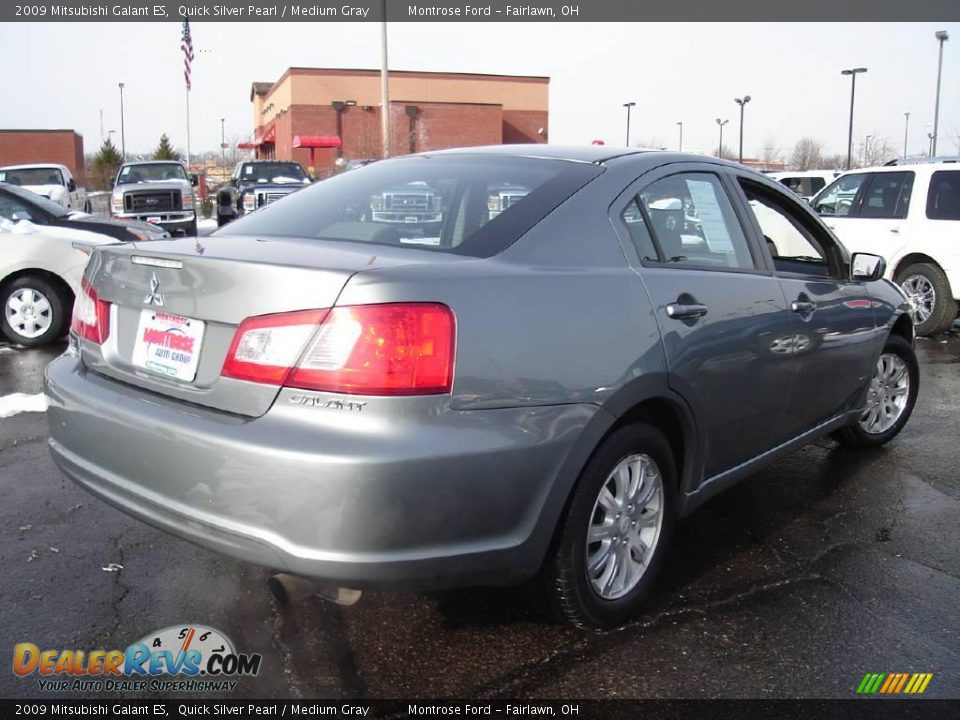 2009 Mitsubishi Galant ES Quick Silver Pearl / Medium Gray Photo #5