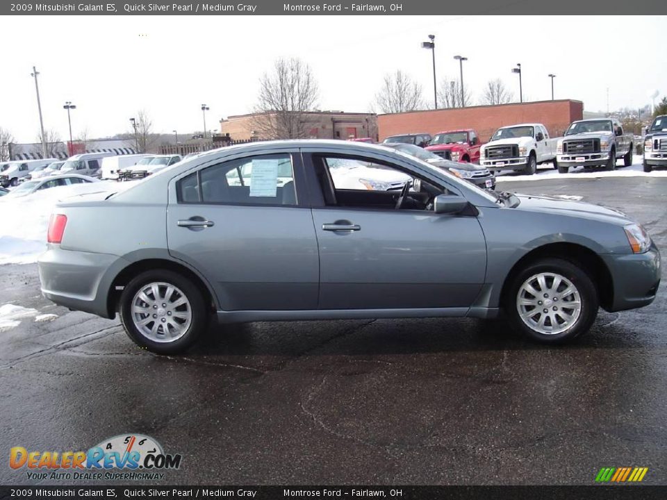 2009 Mitsubishi Galant ES Quick Silver Pearl / Medium Gray Photo #6