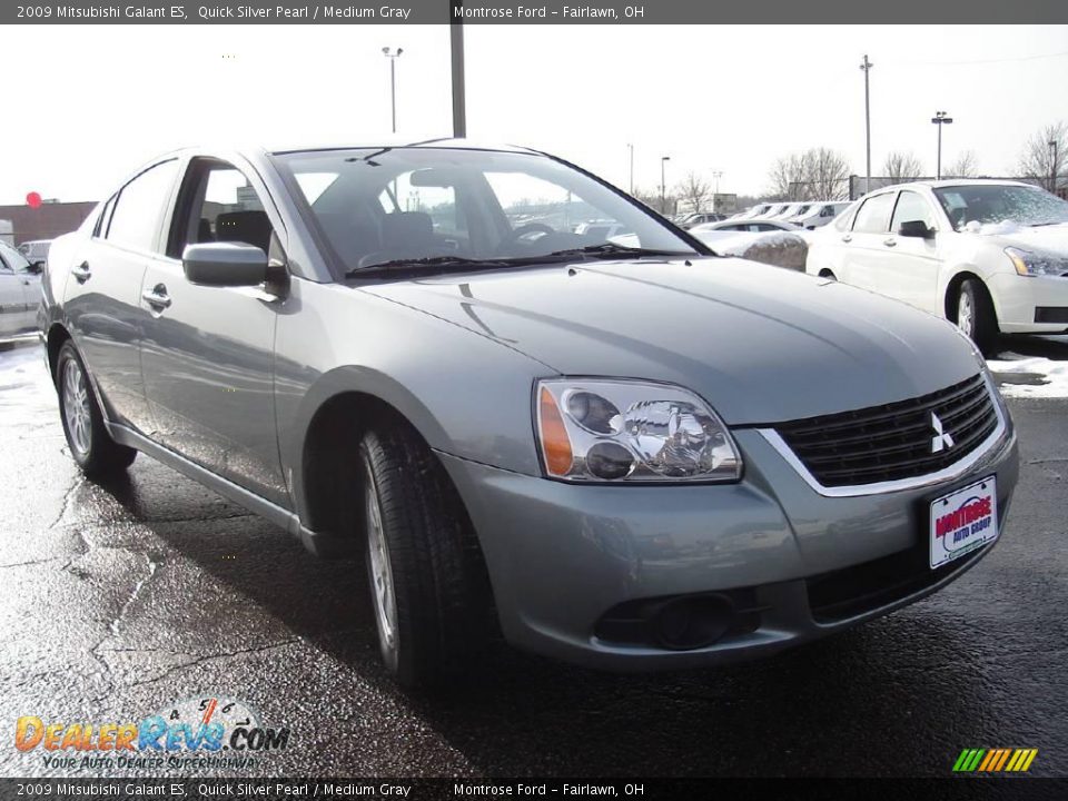 2009 Mitsubishi Galant ES Quick Silver Pearl / Medium Gray Photo #7