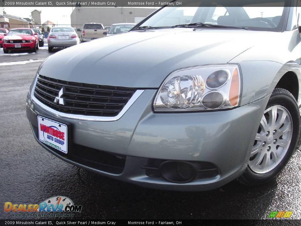 2009 Mitsubishi Galant ES Quick Silver Pearl / Medium Gray Photo #9