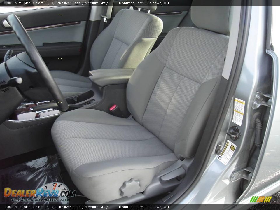 2009 Mitsubishi Galant ES Quick Silver Pearl / Medium Gray Photo #12