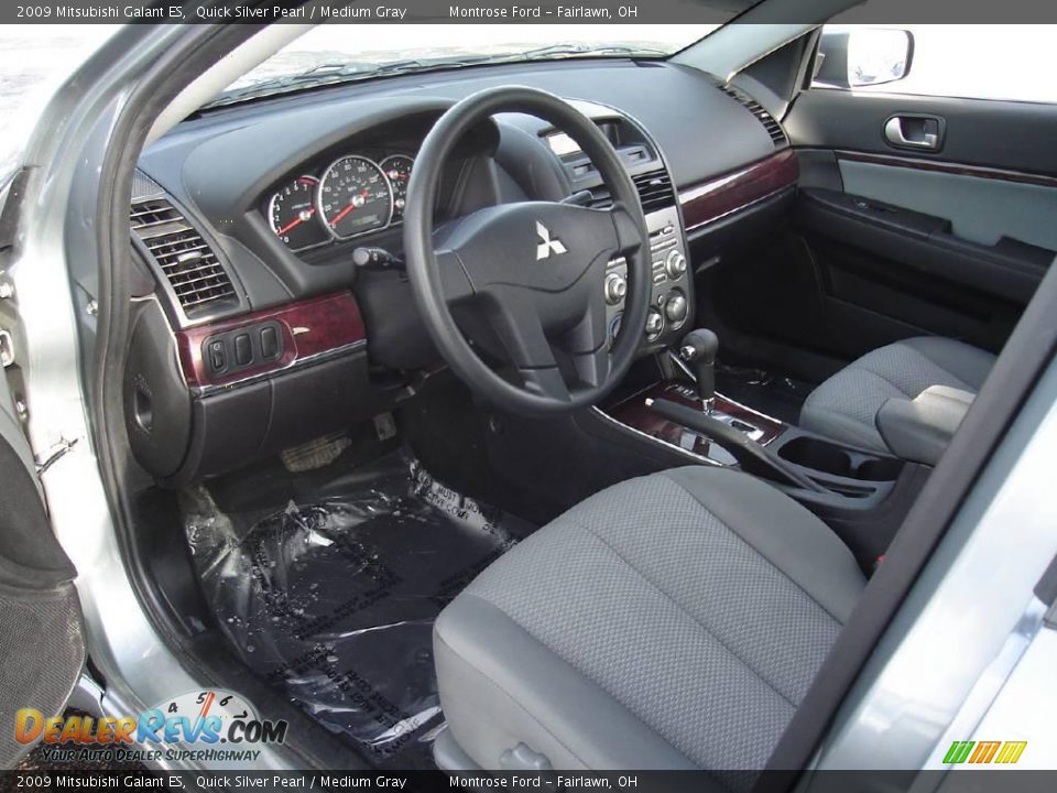 2009 Mitsubishi Galant ES Quick Silver Pearl / Medium Gray Photo #23