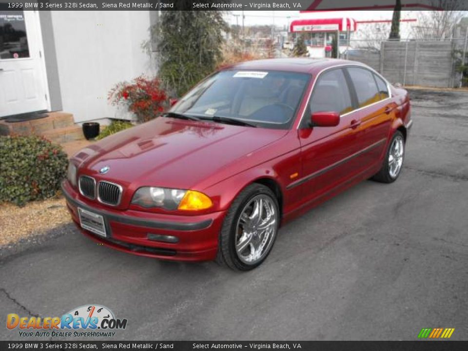 1999 BMW 3 Series 328i Sedan Siena Red Metallic / Sand Photo #1
