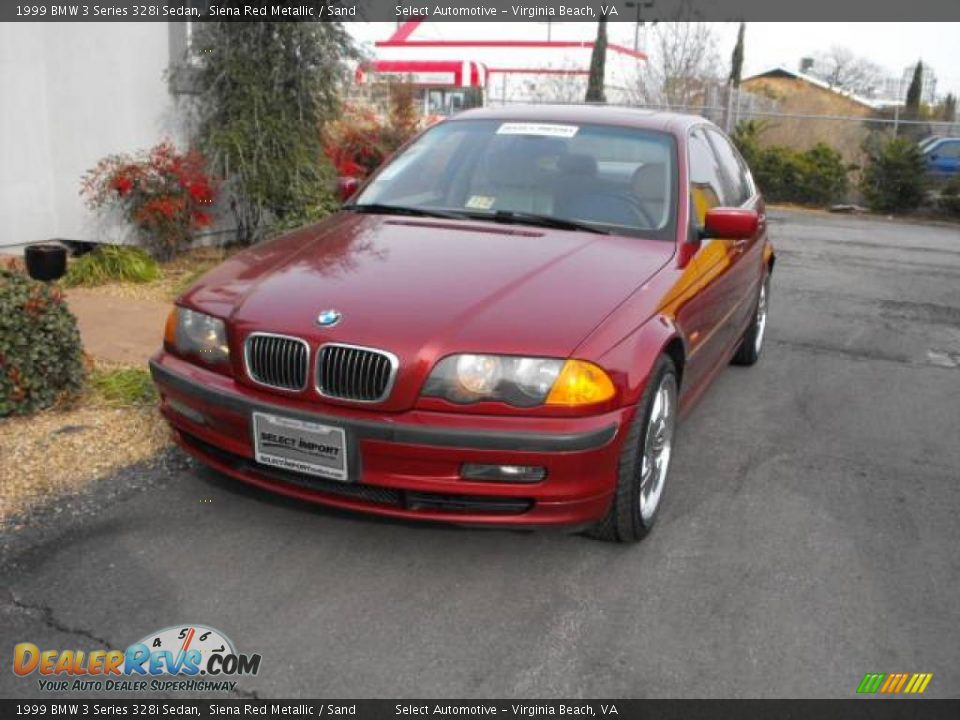 1999 BMW 3 Series 328i Sedan Siena Red Metallic / Sand Photo #2