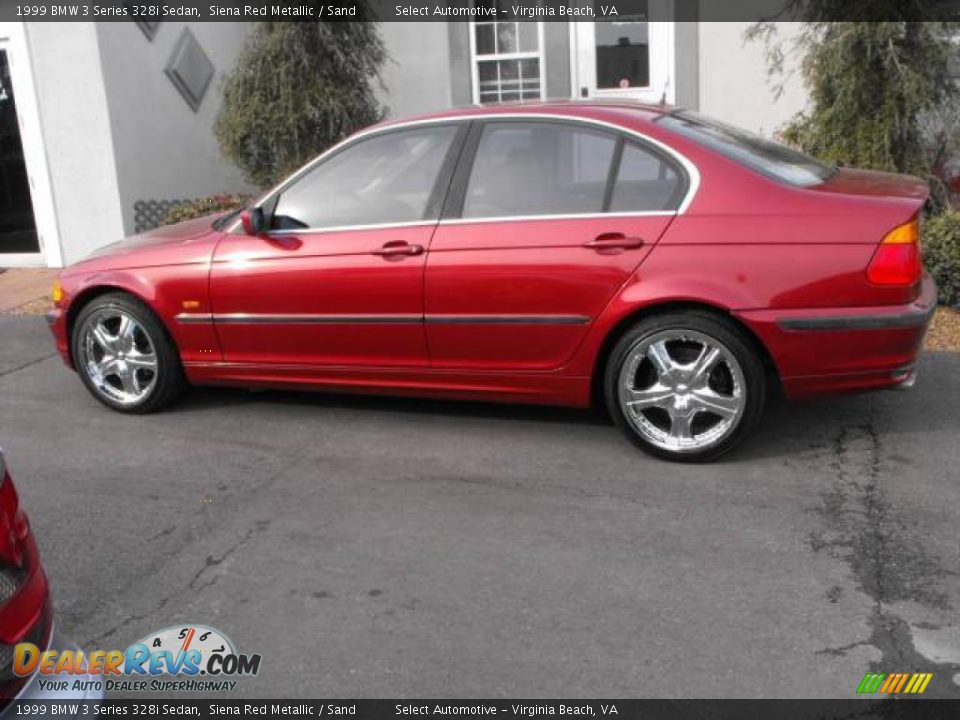 1999 BMW 3 Series 328i Sedan Siena Red Metallic / Sand Photo #8