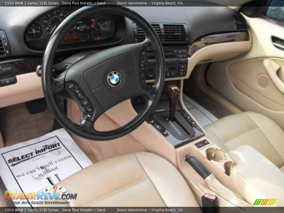 1999 BMW 3 Series 328i Sedan Siena Red Metallic / Sand Photo #11