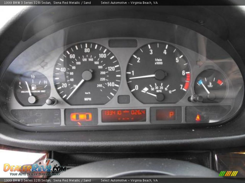 1999 BMW 3 Series 328i Sedan Siena Red Metallic / Sand Photo #13
