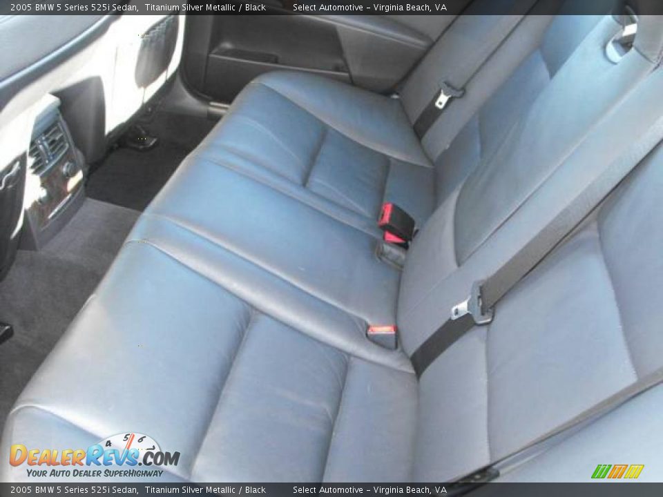 2005 BMW 5 Series 525i Sedan Titanium Silver Metallic / Black Photo #14